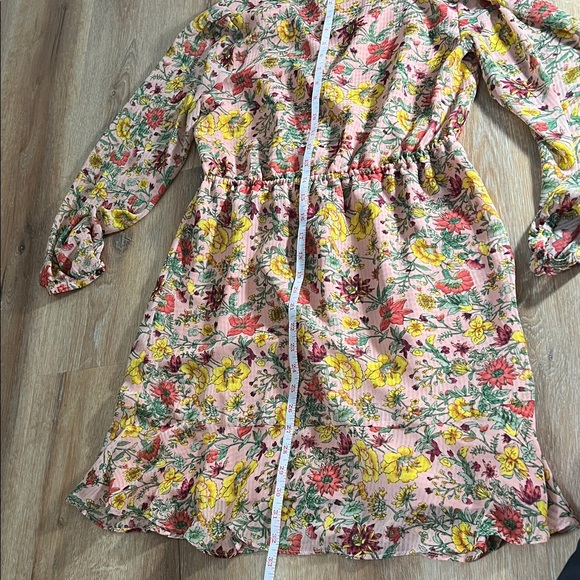 LOFT Pink Floral Dress Size MP - Picture 11 of 12